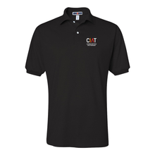 Load image into Gallery viewer, Men’s Jersey Polo in black from CIAT
