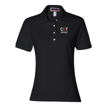 Load image into Gallery viewer, Women’s Jersey Polo in black from CIAT
