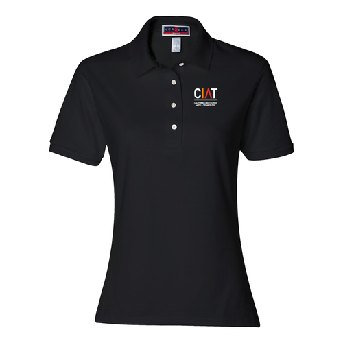Women’s Jersey Polo in black from CIAT