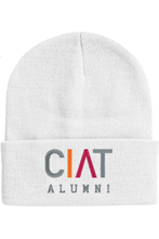 Load image into Gallery viewer, CIAT White Cuffed Beanie Alumni
