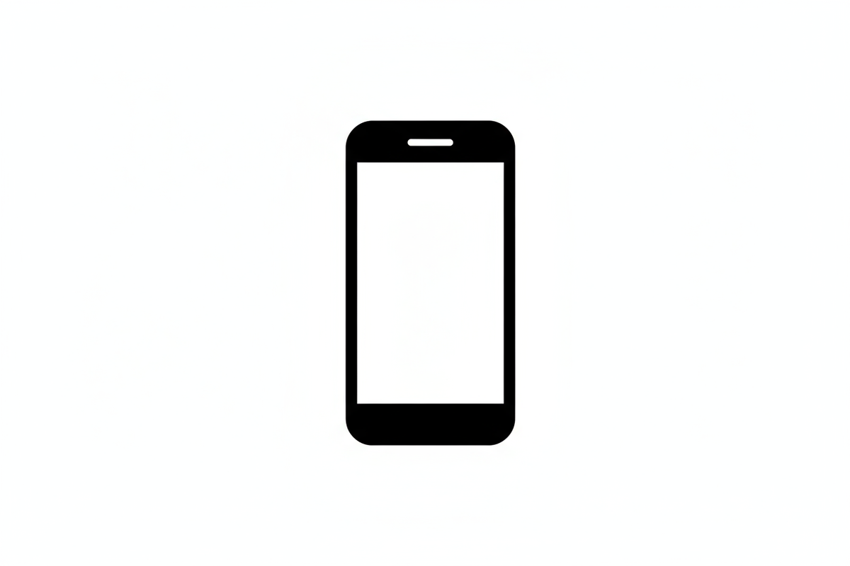 simple black phone icon