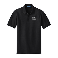 Load image into Gallery viewer, CIAT Men&#39;s Core Classic Pique Polo in deep black
