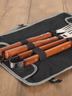 3-Piece BBQ Tote & Grill Set