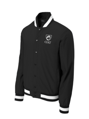 Insulated Varsity Jacket - White Outlined Logo - Image 5