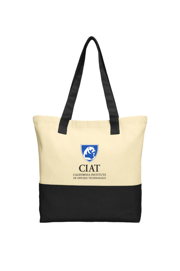 Colorblock Cotton Tote